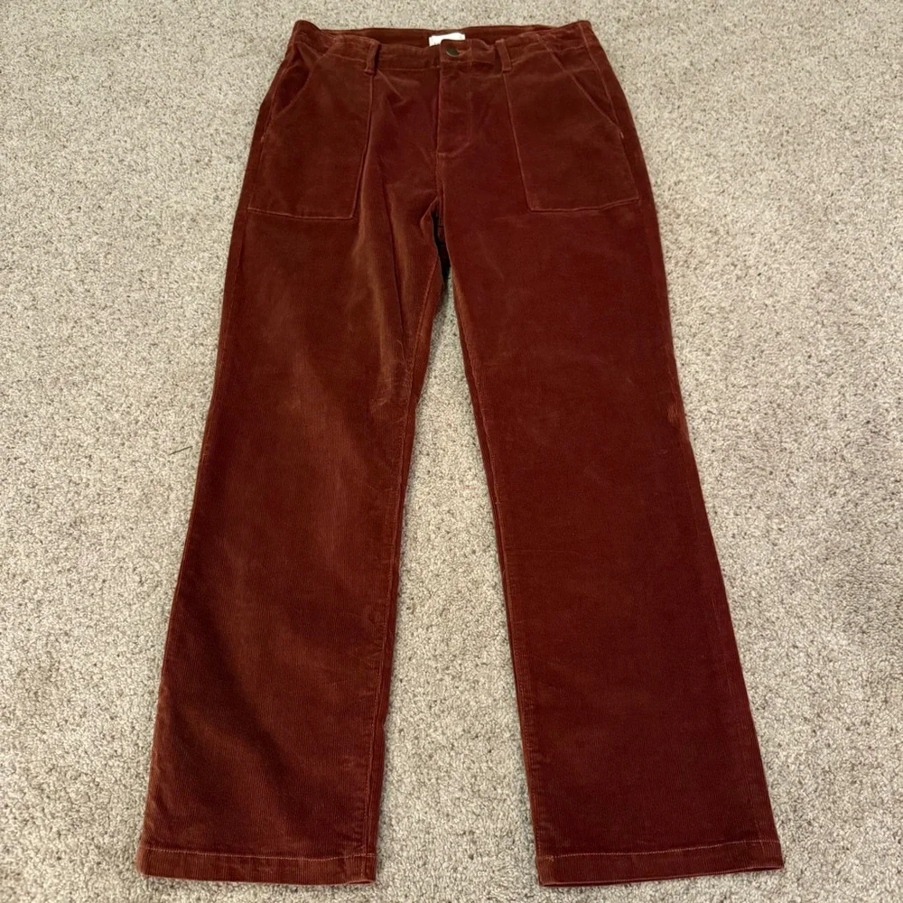 Sundance Driftwood Palmer Corduroy Pants In Rust
